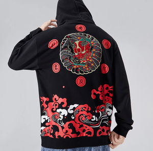 Sweat à capuche Streetwear en molleton avec logo personnalisé et broderie pour l'hiver - Product Image 1