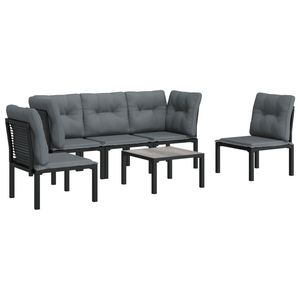 Conjunto de Muebles de Jardín en Negro y Gris - Product Image 3