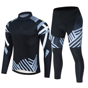 Custom Printed Breathable Winter Fitness Wear Long Sleeve <b>Compression</b> Sets / Unisex Gym Training 2-Piece Streetwear Solid Set - Product Image 1
