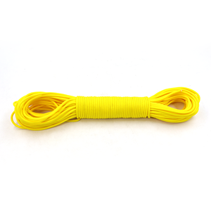 Cuerda de Paracord Amarilla de 4 mm, Tipo 550, Cordón de Nailon Utilitario para Camping, Supervivencia, Manualidades y Bricolaje - Product Image 1