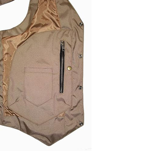 Chaleco de Motocicleta de Cuero Genuino para Hombre, con Correa Lateral Ajustable, Cierre de Cremallera, Ropa Exterior Cortavientos para Conducir en Invierno - Product Image 4