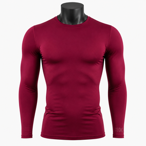 Camiseta Deportiva de Compresión Unisex Personalizada, Transpirable, de Secado Rápido, Manga Larga, para Gimnasio, Running, Fitness y Entrenamiento - Product Image 1