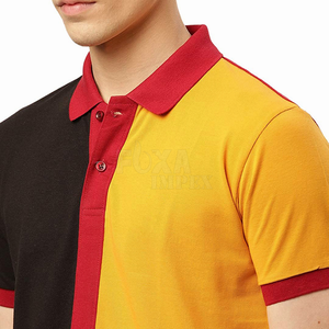 T-shirts polo pour hommes OEM 2024 vente en gros de vêtements de fitness à manches courtes en coton à séchage rapide Logo personnalisé et services de marque - Product Image 5