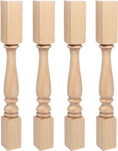 Pieds de table en bois massif, durables, modernes, faciles à installer pour table à manger, bureau, salon et appartement - Product Image 1
