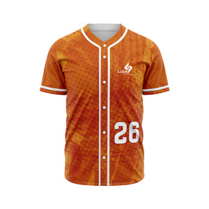 Dernière tendance : Maillot de baseball personnalisé à boutons en tissu mesh, séchage rapide, vêtements de sport, fournisseur OEM ODM - Product Image 2