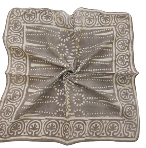 Pañuelo de algodón 100% estampado a mano, tipo bandana, 53x53cm, transpirable, duradero, ideal para primavera/verano, artículo de regalo. - Product Image 4