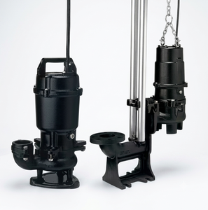 Bomba sumergible para aguas residuales Tsurumi serie U, de hierro fundido, antiobstrucción, 0.25-11kW, descarga de 50/65/80/100mm, fabricada en Japón. - Product Image 1