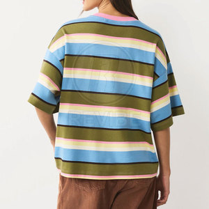 Camiseta de Lona Informal de Verano para Mujer, Holgada, Transpirable, de Alta Calidad, con Logotipo Personalizado para Venta en Línea - Product Image 2