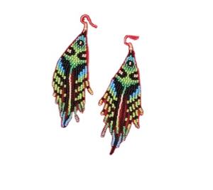 Pendientes Bordados a Mano, Pendientes Personalizados con Cuentas Múltiples, Joyería Festiva para Mujer, Mejor Precio, Pendientes con Cuentas Hechos en India - Product Image 1