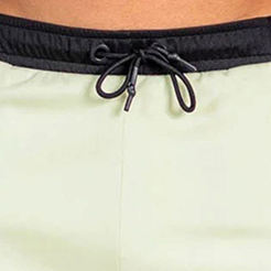 Shorts en tricot blanc uni pour hommes avec poches, cordon de serrage à la taille, séchage rapide, vêtements décontractés - Product Image 3