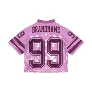 Maillot de sport personnalisé en mesh à manches courtes, respirant, pour l'entraînement athlétique, avec numéro graphique personnalisable, logo OEM sur mesure - Product Image 6