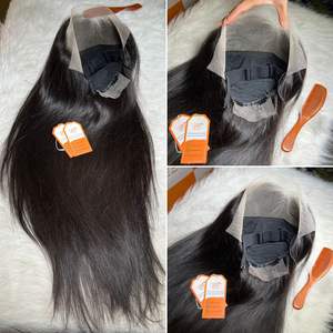 Nouvelle arrivée 100% naturel brut vietnamien cheveux perruques style droit extensions de cheveux humains prix de gros - Product Image 4