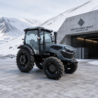 Tractor Titan 80HP 4x4 con Tracción en las Cuatro Ruedas, Cabina con Aire Acondicionado, Motor de Alta Potencia, Sistema Hidráulico Robusto, Alta Capacidad de Elevación