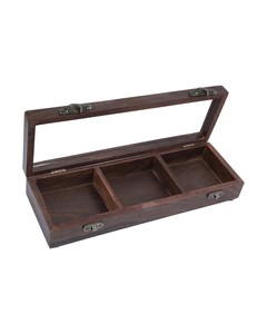 Handmade Wooden Spice Masala <b>Box</b> with 3 Compartments Kitchen Masala Storage Container Organizer - Product Image 3