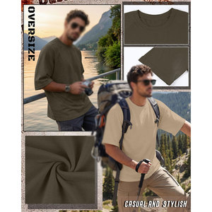Camiseta Deportiva Extra Grande de Diseño Minimalista, Adecuada para Entrenamiento en Interiores y Exteriores, Senderismo, Montañismo, Camiseta Casual Personalizada - Product Image 6