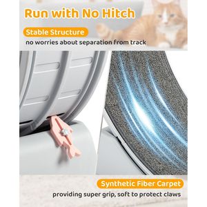 Rueda de Ejercicio Manual para Perros Pequeños y Gatos, Silenciosa, con Diseño Animal, sin Baterías, Rodillo de Fitness para Mascotas de Interior - Product Image 6