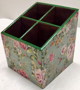 Reposacucharas de MDF Esmaltado Hecho a Mano por ILAHI, Decoración de Cocina de Uttar Pradesh, Solo Lavar a Mano - Product Image 4
