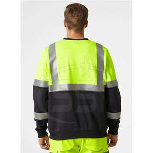 Workplace Visibility Safety Sweatshirt ANSI Class 2 Waterproof <b>LED</b> Flash Reflective Clothing Designed for Comfort Safety Logo - Product Image 6