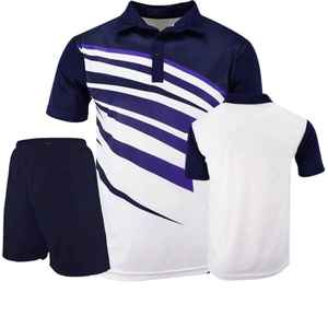 Ensemble de vêtements de tennis pour hommes de haute qualité, respirant, pour la gym et le sport, avec logo personnalisé, uniforme d'équipe pour hommes, prix de gros - Product Image 1