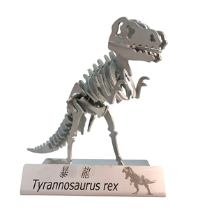 Modèle de Tyrannosaurus Rex en acier inoxydable 304 3D Terex, 30 cm, décoration éducative pour la maison, pour adultes, fabriqué à la main au Vietnam - Product Image 3