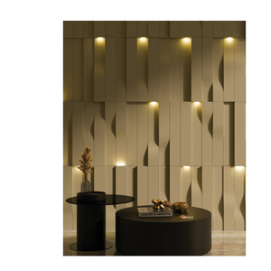 Modern 3D Plastic Wall <b>Panel</b> Grey <b>Geometric</b> Design Indoor Soundproof Decorative Board Contemporary Style - Product Image 1