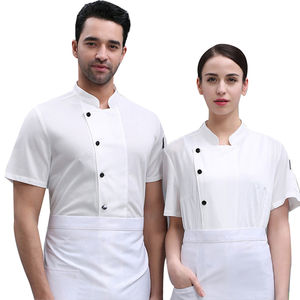 Veste de cuisine personnalisée avec logo, unisexe, manches longues, en spandex/polyester, pour hommes et femmes, pour utilisation dans les hôtels et les restaurants - Product Image 4
