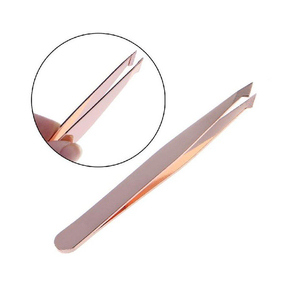 Professional Rose Gold Pointed Tip Eyebrow Tweezers Luxury Durable <b>Makeup</b> <b>Tools</b> with Different Designs and Custom Logo - Product Image 3