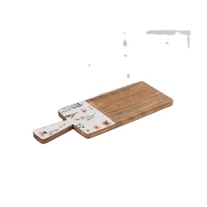 Tabla de Quesos de Madera Hecha a Mano con Adhesivo Impreso, Decoración de Mesa, Utensilios de Cocina, Tabla de Cortar Personalizada - Product Image 1
