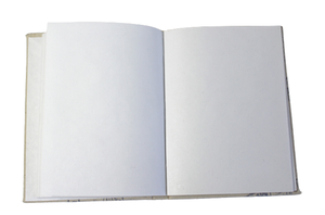 Carnet en papier de coton fait main avec un magnifique motif d'oiseaux imprimé en sérigraphie multicolore, couverture rigide, cadeau d'entreprise - Product Image 3