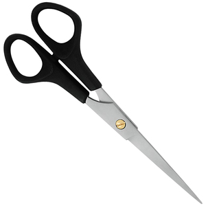Ciseaux de coiffure professionnels OEM avec manche en plastique, lame en acier inoxydable pour la couture, la découpe de tissus et l'usage domestique - Product Image 2