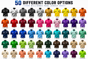 Camiseta de Billar Personalizada con Impresión Digital, Impermeable, de Secado Rápido, Transpirable, Antibacteriana, para Equipos, OEM ODM, 100% Poliéster - Product Image 5