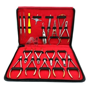 Kit de instrumentos de ortodoncia dental de primera calidad de acero inoxidable, 18 piezas, venta al por mayor, equipos dentales personalizados, conjunto CE - Product Image 4
