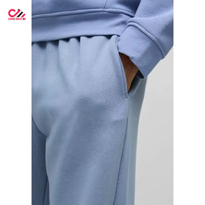 <b>Men</b> Baggy <b>Trousers</b> Loose Fit Sweatpants Streetwear Wide Leg 100% Cotton Fleece Lining <b>Elastic</b> Waist Custom Printing - Product Image 6