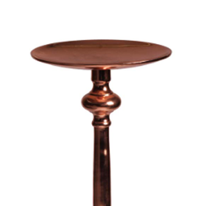 Nouveauté : Porte-bougie décoratif en aluminium pour la décoration de la maison, support de bougie pilier, finition cuivre, fait main, personnalisé, S/2 - Product Image 4