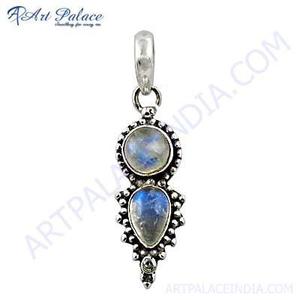 Vintage Tibetan Silver Opal Pendant Necklace Women's Bezel Set Three Stone Charm Fashion Jewelry Gift - Product Image 2