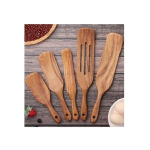 Hermoso Juego de Espátulas de Madera de Olivo, Utensilios de Cocina Hechos a Mano para Cocinar, Freír, Remover y Servir - Product Image 3