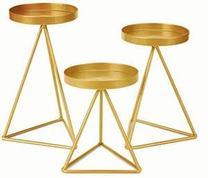 Porte-bougie en métal rustique vintage pour la décoration de la maison de style farmhouse, la table à manger, les mariages et les fêtes - Product Image 6