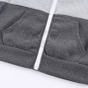 Sweat à capuche raglan en mélange de coton pour femme, design personnalisé, bicolore, streetwear professionnel, vêtements de mode, nouveau style 2026 - Product Image 5