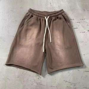 Pantalones Cortos de Algodón con Lavado Ácido Vintage para Hombre, Estilo Jogger, Cintura Media, con Estampado DTG - Product Image 2