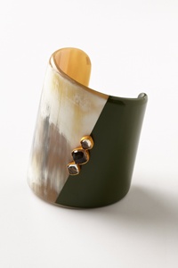 Handcrafted Buffalo Horn Cuff <b>Bracelet</b> Eco Friendly Fashion Jewelry Designed For Contemporary Women And Girls - Product Image 1
