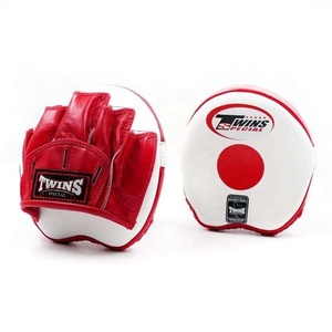 Pads d'entraînement de boxe personnalisés en gros de haute qualité, OEM, pour entraînement professionnel, Twins Focus Mitts, en cuir véritable - Product Image 5