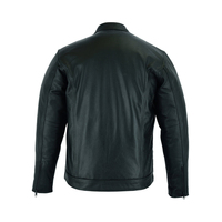 Veste en cuir de mouton pour homme - Haute qualité, finition lisse, imperméable et respirante, coupe confortable
