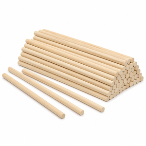 EFS Solid Wood Dowel Natural Polished DIY Crafts Home Decoration <b>Freestanding</b> Customizable - Product Image 1