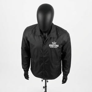 Lightweight Sporty Breathable Front Logo <b>Reversible</b> Coach <b>Jacket</b> Eco-Friendly Coach <b>Jacket</b> <b>Men</b> - Product Image 2
