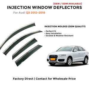 Deflector de Viento para Audi Q3, Protector Solar y Contra Lluvia, Visera para Ventana de Coche - Product Image 2