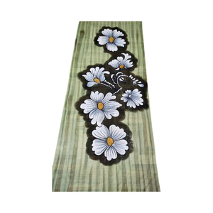 100% <b>Wool</b> Traditional Long Women's <b>Shawl</b> Hand-Painted Floral Vibrant Design Soft Cozy Quick Dry Anti-Bacterial Windproof Adult - Product Image 5