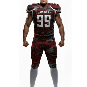 Team Wear American Football Jersey 99 Camouflage Sublimated Moisture Wicking Fitted Sleeveless Men's Adult All Seasons - Product Image 4