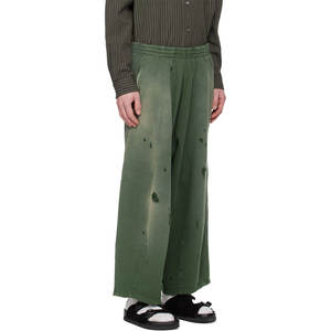 Pantalones de chándal acampanados de algodón polar para hombre, estilo vintage, desgastados y desteñidos, de lujo, estilo urbano, 2026 - Product Image 1