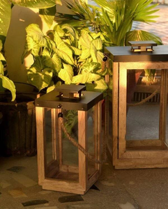 Última Colección de Faroles de Madera Clásicos Ecológicos para Velas de Pilar, Decoraciones Festivas para el Hogar y Hoteles - Product Image 5