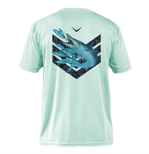 เสื้อยืดกีฬาผู้ชายสำหรับตกปลาและล่าสัตว์ ฤดูกาลใหม่ปี 2026 ผลิตจากโพลีเอสเตอร์ 100% ป้องกันแสงแดด UPF 50+ แห้งเร็ว ระบายเหงื่อได้ดี - Product Image 3
